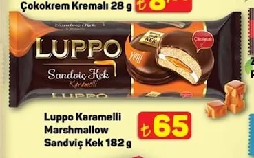 Luppo Karamelli Marshmallow Sandviç Kek 182 G