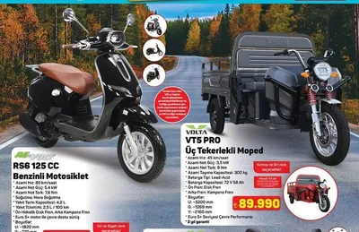 Volta Vt5 Pro Üç Tekerlekli Moped