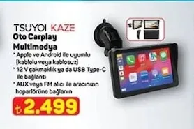 Tsuyoi Kaze Oto Carplay Multimedya