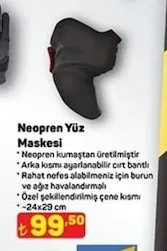 Neopren Yüz Maskesi