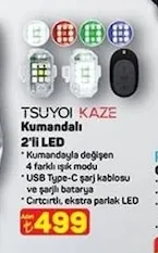 Tsuyoi Kaze Kumandalı 2'Li Led