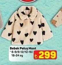 Bebek Peluş Mont