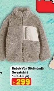 Bebek Yün Görünümlü Sweatshirt