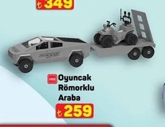 Oyuncak Römorklu Araba