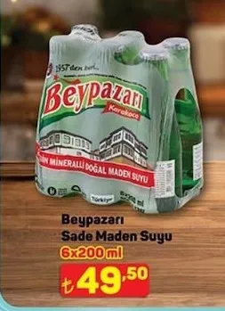 Beypazarı Sade Maden Suyu 6X200Ml