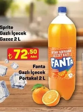 Fanta Gazlı İçecek Portakal 2 L