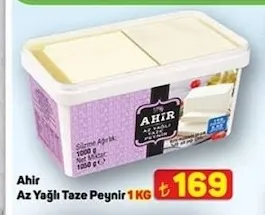 Ahir Az Yağlı Taze Peynir 1 Kg