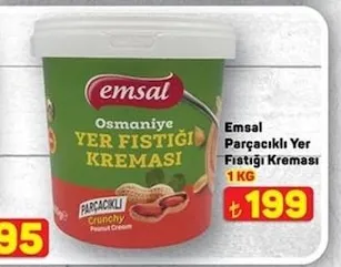 Emsal Parçacıklı Yer Fıstığı Kreması 1 Kg
