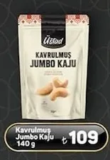 Üstad Kavrulmuş Jumbo Kaju 140 G