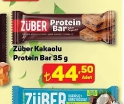 Züber Kakaolu Protein Bar 35 G