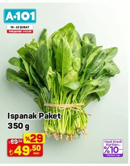 A101 Ispanak Paket 350 G