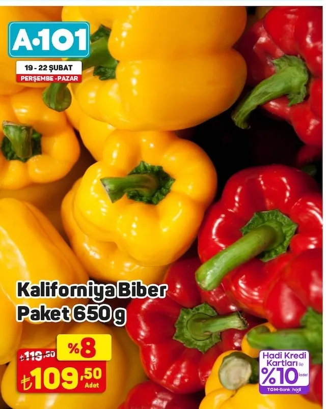 Kaliforniya Biber Paket 650 G