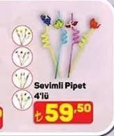 Sevimli Pipet 4'Lü