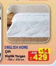 English Home Çift Kişilik Yorgan 195 X 215 Cm