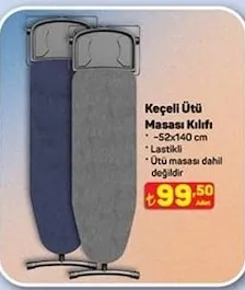 Keçeli Ütü Masası Kılıfı 52X140 Cm