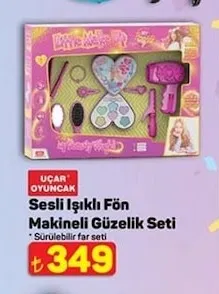Uçar Oyuncak Sesli Işıklı Fön Makineli Güzellik Seti