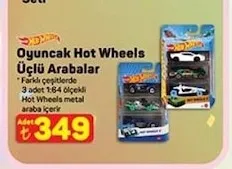 Oyuncak Hot Wheels Üçlü Arabalar
