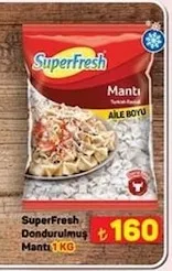 Superfresh Dondurulmuş Mantı 1 Kg