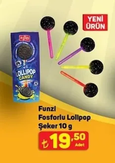 Funzl Fosforlu Lollipop Şeker 10 G