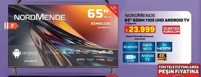 Nordmende 65Nm1105 Uhd Android Tv