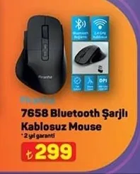 Piranha 7658 Bluetooth Şarjlı Kablosuz Mouse