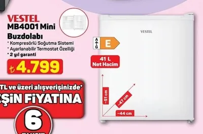 Vestel Mb4001 Mini Buzdolabı