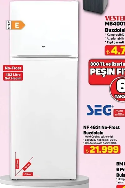 Seg Nf 4631 No-Frost Buzdolabı