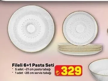 Fileli 6+1 Pasta Seti