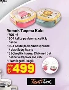 Yemek Taşıma Kabı 700 Ml