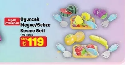 Uçar Oyuncak Meyve/Sebze Kesme Seti