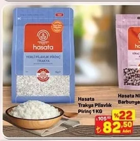 Hasata Trakya Pilavlık Pirinç 1 Kg