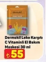 Dermokil Leke Karşıtı C Vitaminli El Bakım Maskesi 30 Ml