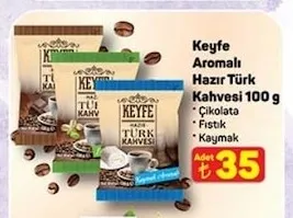Keyfe Aromalı Hazır Türk Kahvesi 100 G