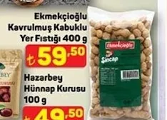 Ekmekçioğlu Kavrulmuş Kabuklu Yer Fıstığı 400 G