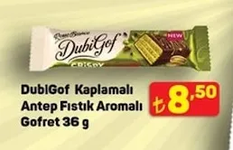 Dubigof Kaplamalı Antep Fıstık Aromalı Gofret 36 G