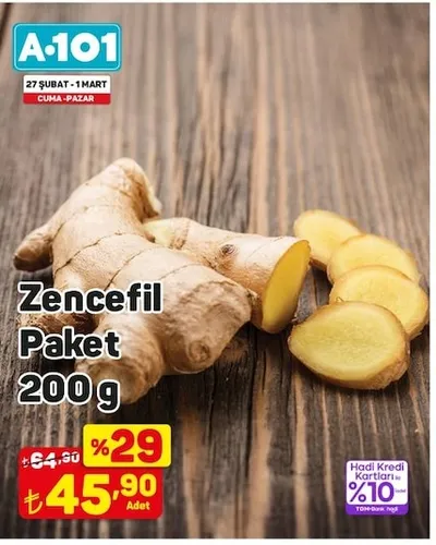 Zencefil Paket 200 G