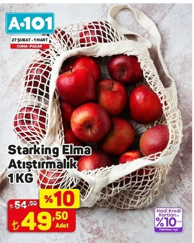 Starking Elma Atıştırmalık 1Kg