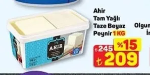 Ahir Tam Yağlı Taze Beyaz Peynir 1 Kg