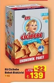 Eti Cicibebe Bebek Bisküvisi 1 Kg