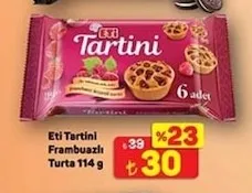 Eti Tartini Frambuazlı Turta 114 G
