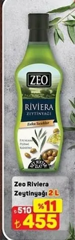 Zeo Riviera Zeytinyağı 2 L