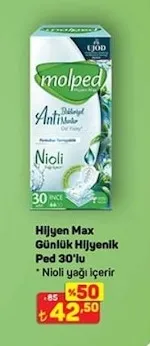 Hijyen Max Günlük Hijyenik Ped 30'Lu * Nioli Yağı Içerir