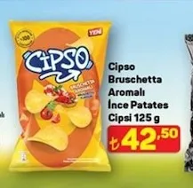 Cipso Bruschetta Aromalı İnce Patates Cipsi 125 G