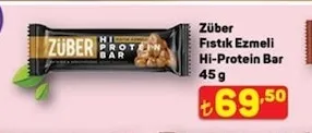 Züber Fıstık Ezmeli Hi-Protein Bar 45 G