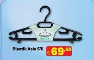Plastik Askı 5'Li