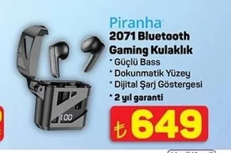 Piranha 2071 Bluetooth Gaming Kulaklık