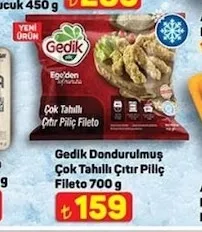 Gedik Dondurulmuş Çok Tahıllı Çıtır Piliç Fileto 700 G