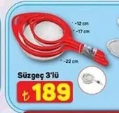 Süzgeç 3'Lü