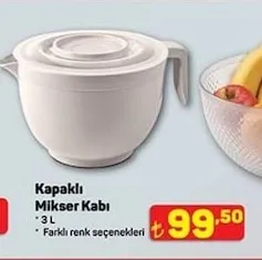 Kapaklı Mikser Kabı 3 L