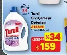 Tursil Sıvı Çamaşır Deterjanı 2145 Ml Leylak Bahçesi